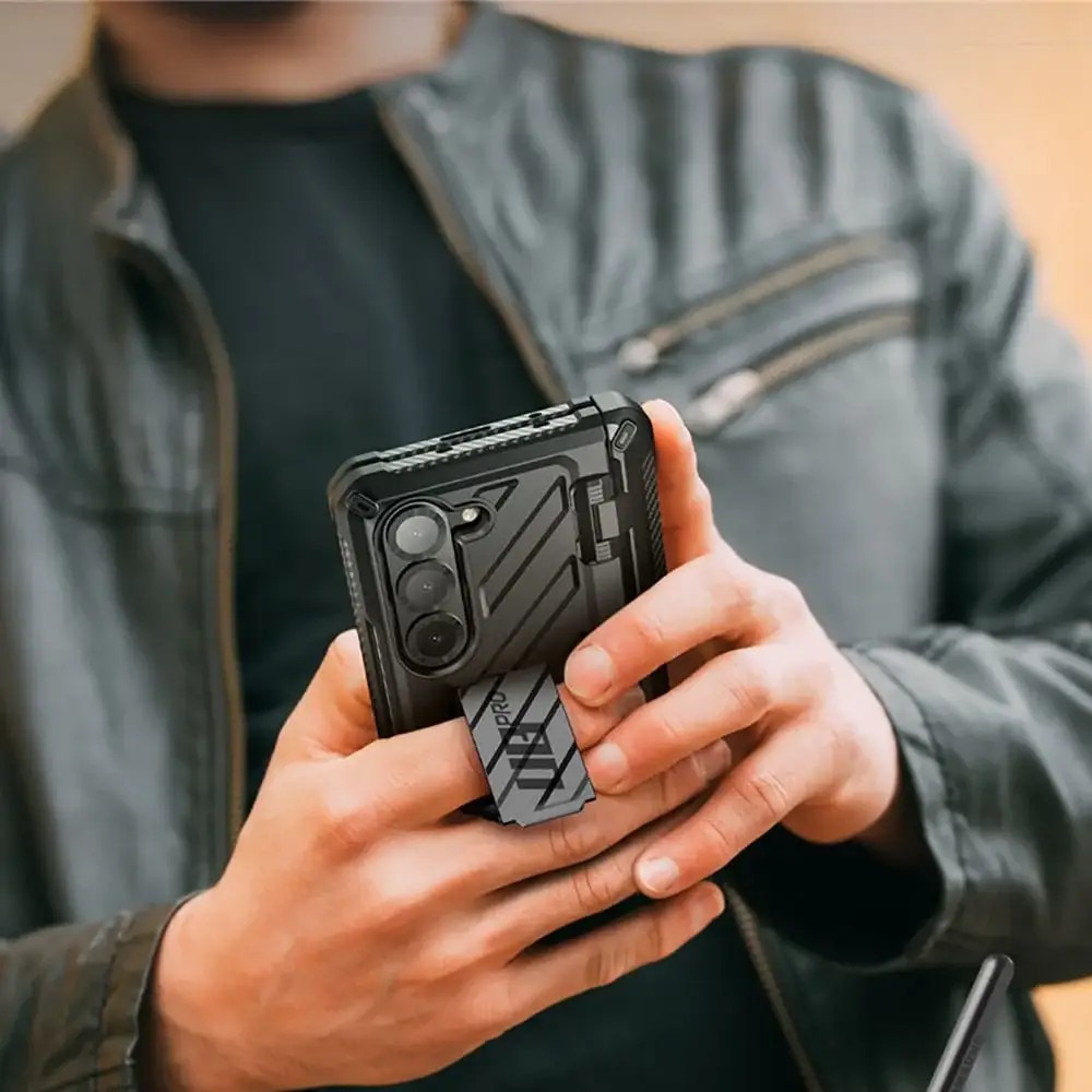 Carcasa 360 grade Supcase Unicorn Beetle Pro compatibila cu Samsung Galaxy Z Fold 6, Protectie display, Negru