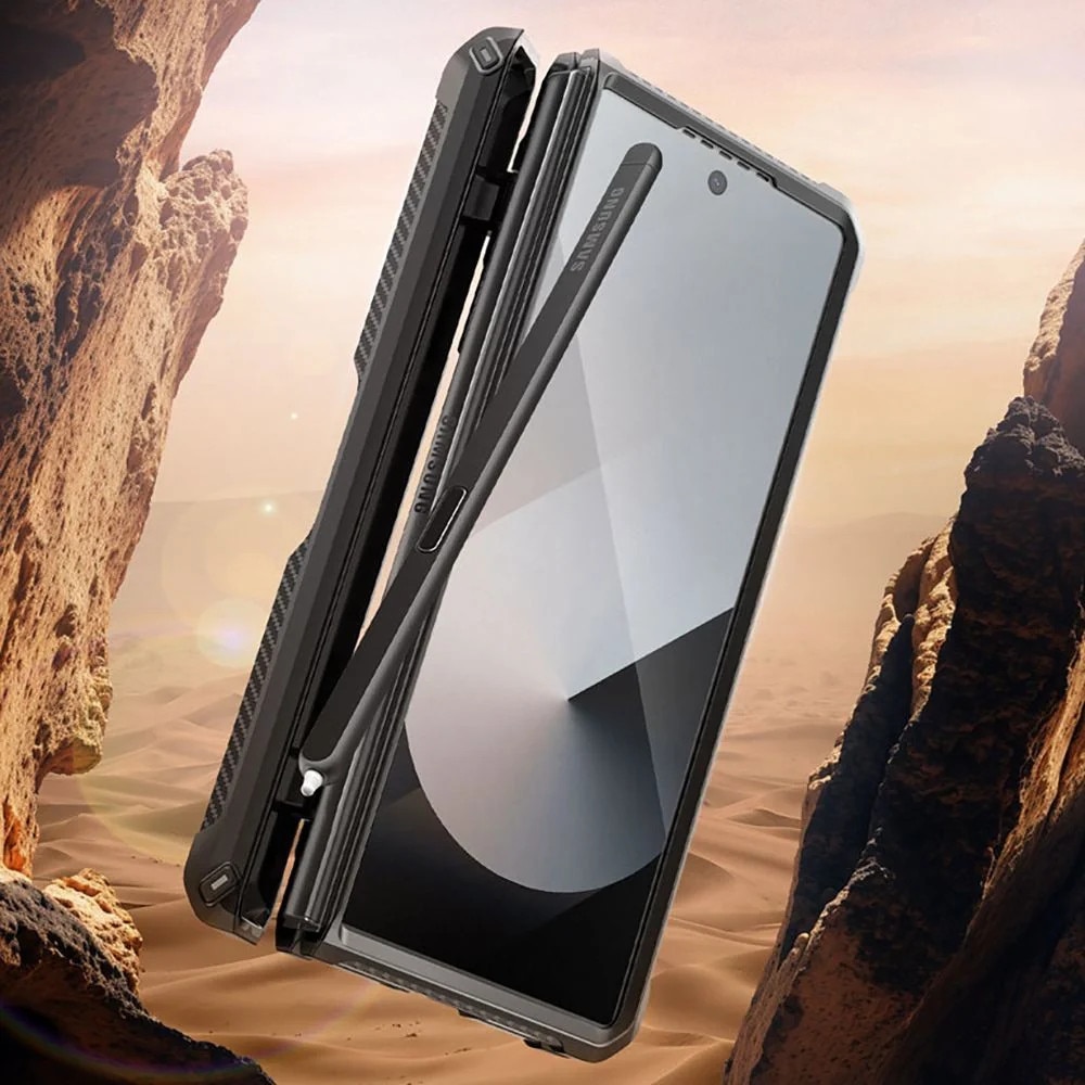 Carcasa 360 grade Supcase Unicorn Beetle Pro compatibila cu Samsung Galaxy Z Fold 6, Protectie display, Negru