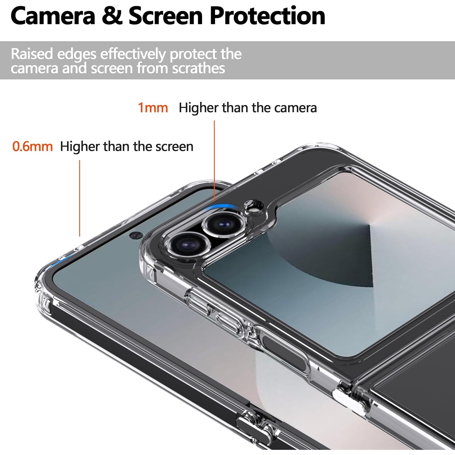 Husa pentru Samsung Galaxy Z Flip 7 FE / Flip 6 Anti-Shock 1.5mm transparent