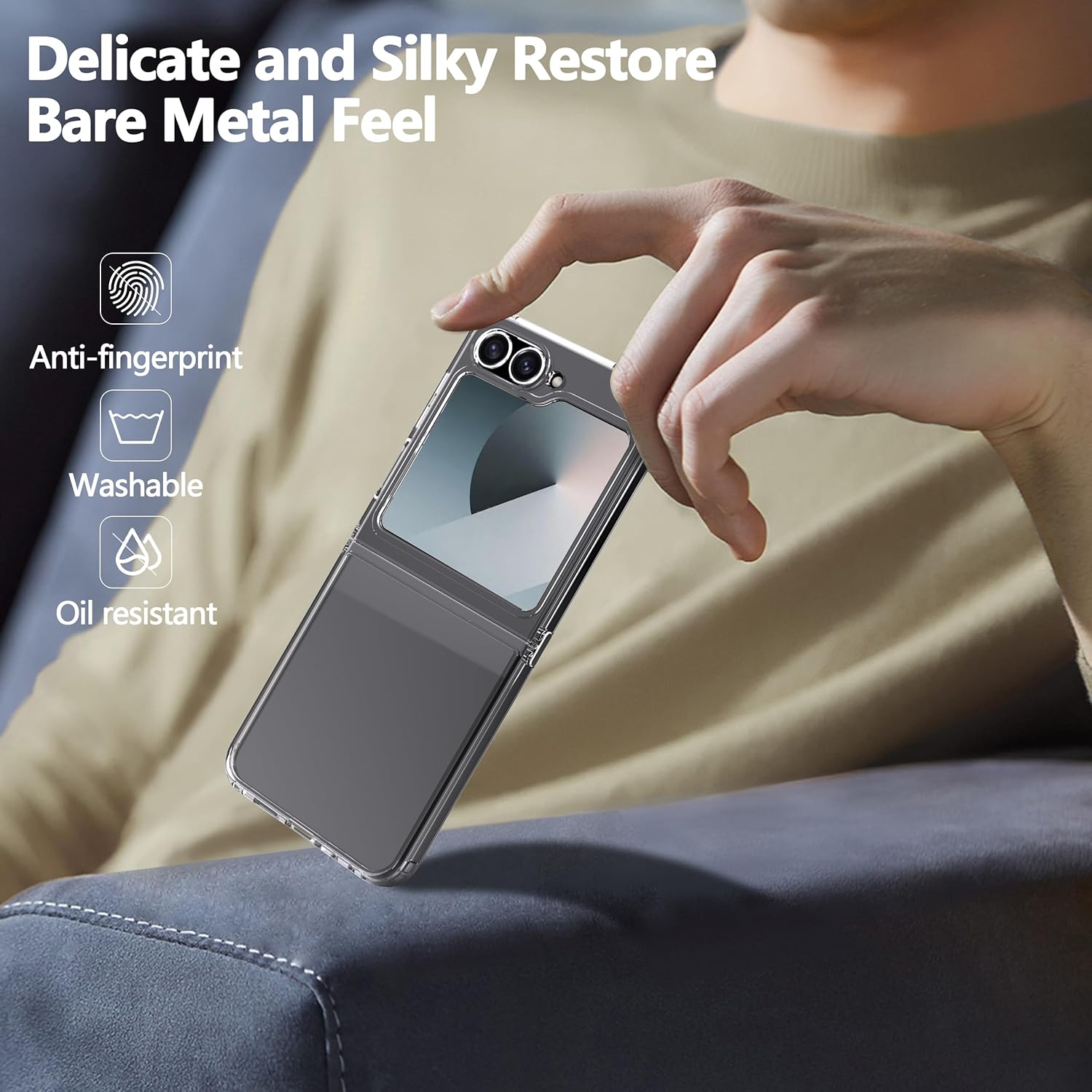 Husa pentru Samsung Galaxy Z Flip 7 FE / Flip 6 Anti-Shock 1.5mm transparent