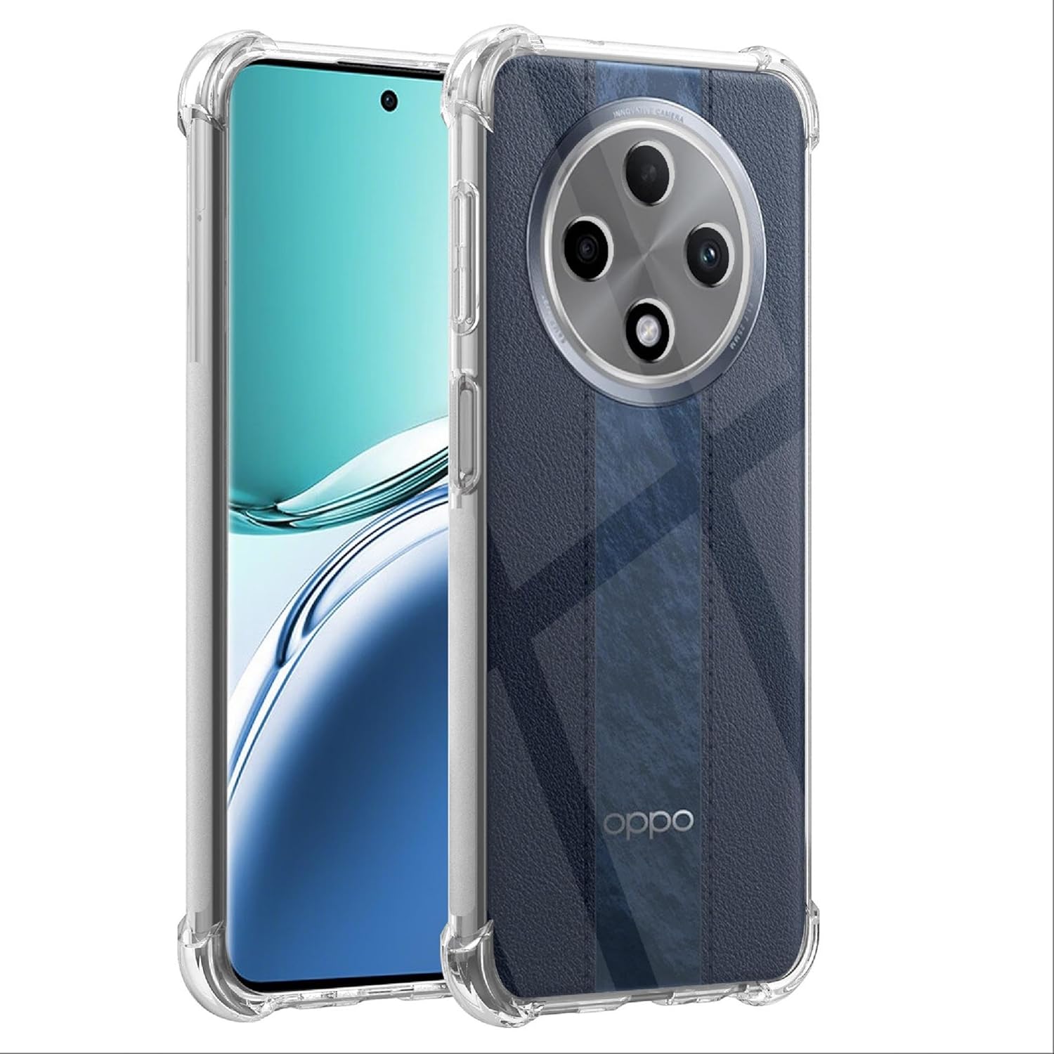 Husa pentru Oppo Reno 12F Reno 12FS Anti-Shock 1.5mm reinforced 4 corners transparent