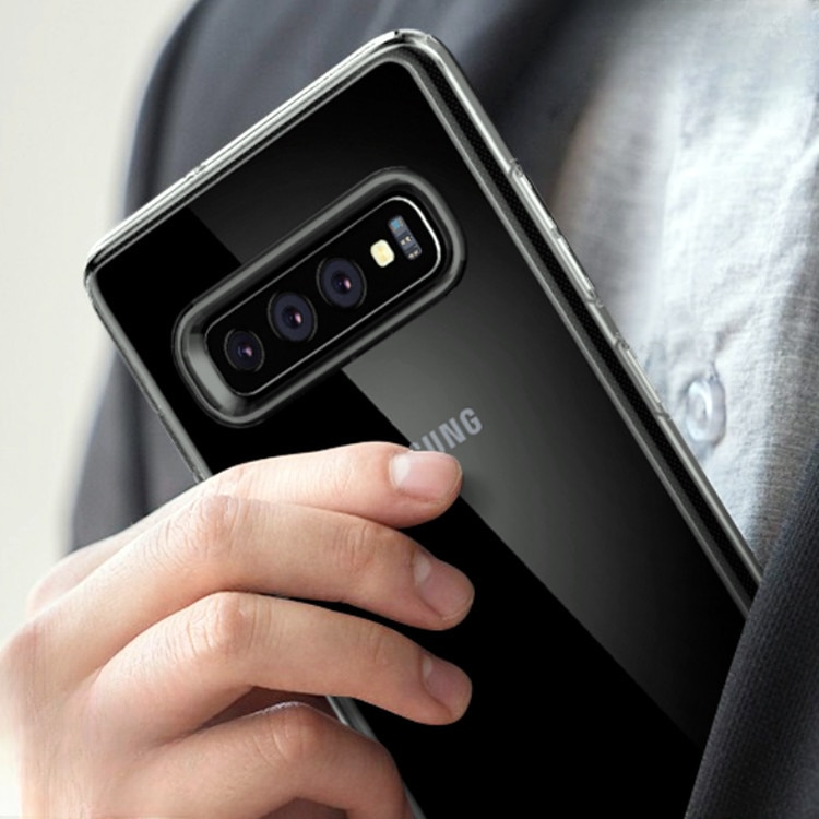 Husa protectie compatibila cu Samsung Galaxy S10, Premium Quality, Husa de protectie TPU usoara rezistenta la socuri Ultra Slim Clear, transparenta
