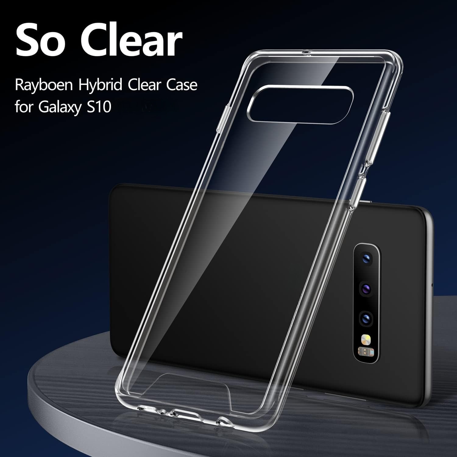 Husa protectie compatibila cu Samsung Galaxy S10, Premium Quality, Husa de protectie TPU usoara rezistenta la socuri Ultra Slim Clear, transparenta