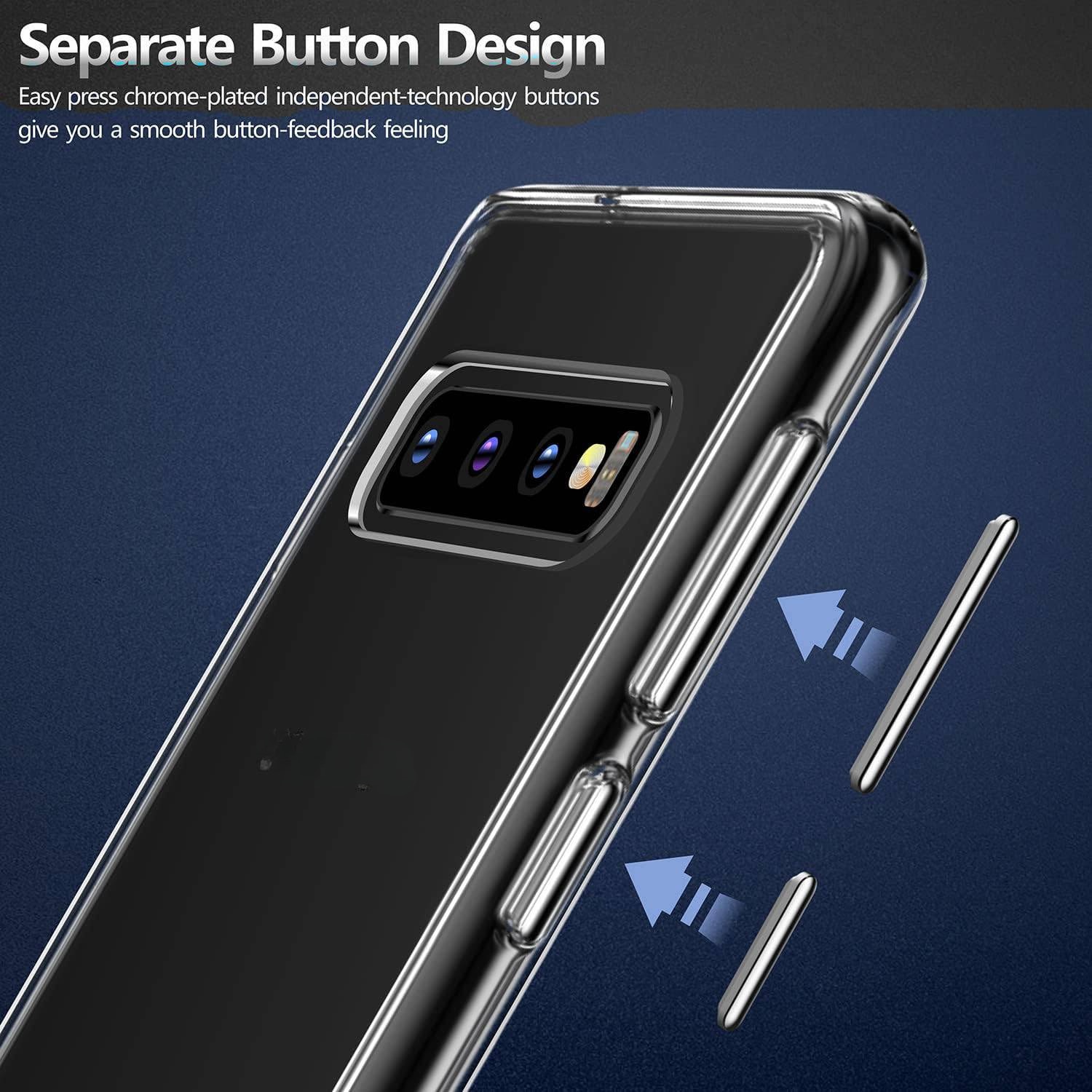 Husa protectie compatibila cu Samsung Galaxy S10, Premium Quality, Husa de protectie TPU usoara rezistenta la socuri Ultra Slim Clear, transparenta