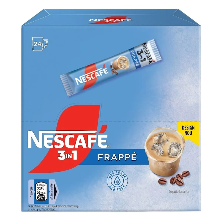 Комплект Nescafe 3 in 1 Frappe, 24 сашета х 15 гр