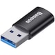 Adaptor Baseus Ingenuity Series Mini OTG, USB-A 3.1 la USB-C, Negru