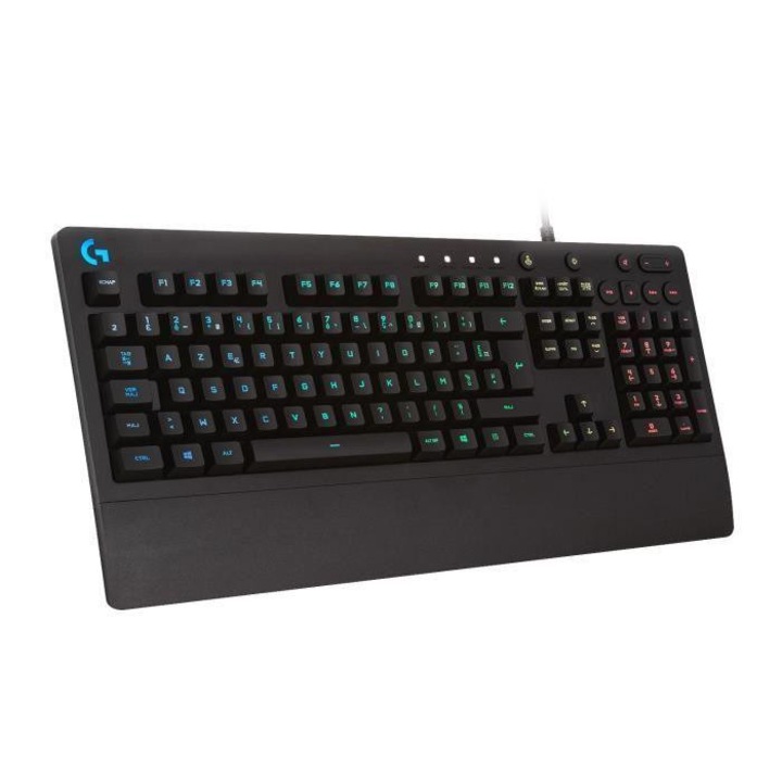 Logitech G213 Prodigy játék billentyűzet, USB, AZERTY, fekete, 47x25,2x4 cm