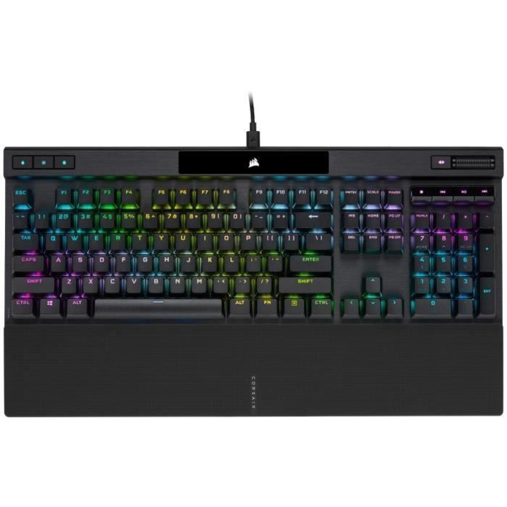 Геймърска клавиатура CORSAIR K70 RGB PRO, механична, черна, 19x46,2x6,8 см