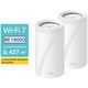 Sistem Mesh Wi-Fi TP-Link Deco BE85(2-pack), BE19000, Tri-Band, Wi-Fi 7, MLO, HomeShield, 2 porturi 2.5G, port 10G, 1 port SFP+ 10G, cu acoperire pentru intreaga casa