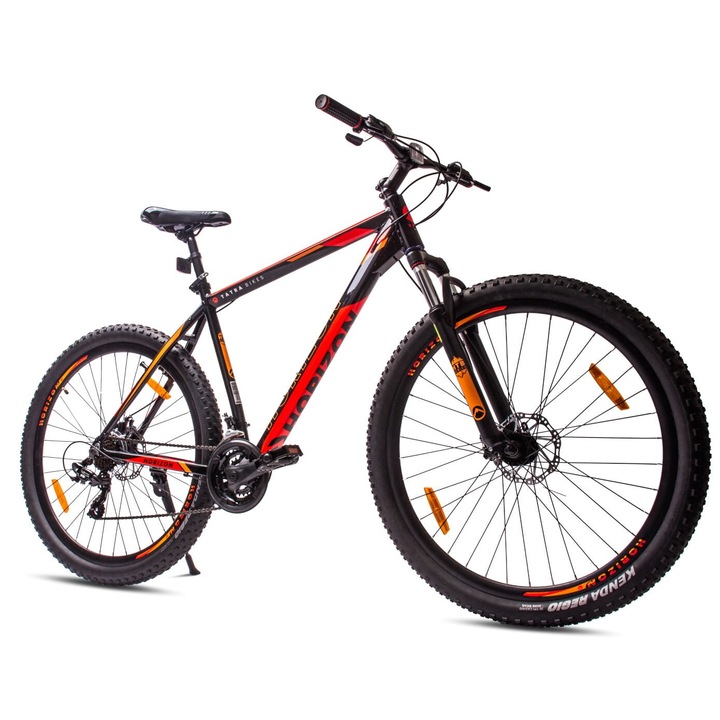 MTB велосипед с 29" колела, Tatra Bikes, Horizon, Shimano, лека рамка, алуминий, Черен/Червен