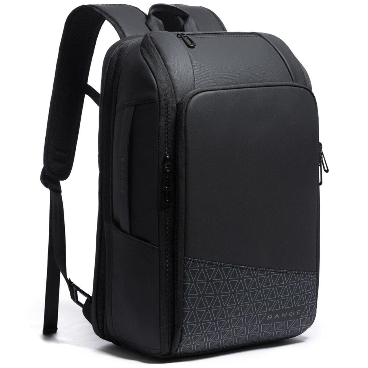 Rucsac pentru Laptop de 15.6 inch Multifunctional, pentru Calatorie, Extensibil de la 27L la 39L, BANGE, Impermeabil, Capacitate retractabila, Design Casual cu Compartimente Multiple si Port Incarcare USB, Rezistent la Uzura, 49x31x18 cm, Negru