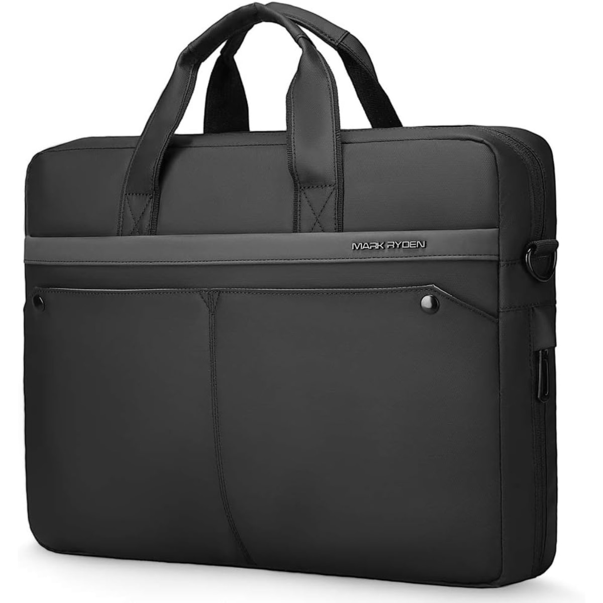 Geanta pentru Laptop si Tableta 15.6 inch, Design Elegant Casual-Business Mark Ryden, de umar, cu Compartimente Protejate, Impermeabila, Rezistenta la Uzura si Socuri, Ergonomica, 41.5 cm x 30.5 cm, Negru