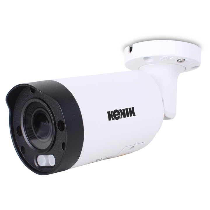 Камера KENIK, IP, Kg-5260Tzas-Il-3, тип рог, 5 Mpx, 1 кг, цветна/инфрачервена, бяла/черна