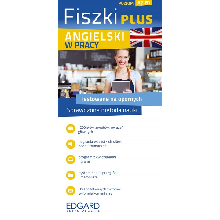 Angielski w pracy. Fiszki PLUS. Poziom A1-B1, Sylwia Wasniewska, Agata Bal, 2021