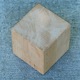 Cub din lemn de fag, 8 cm