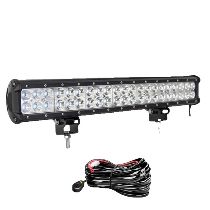 Proiector LED, 1x126w, impermeabil IP68, cu kit cabluri, multicolor