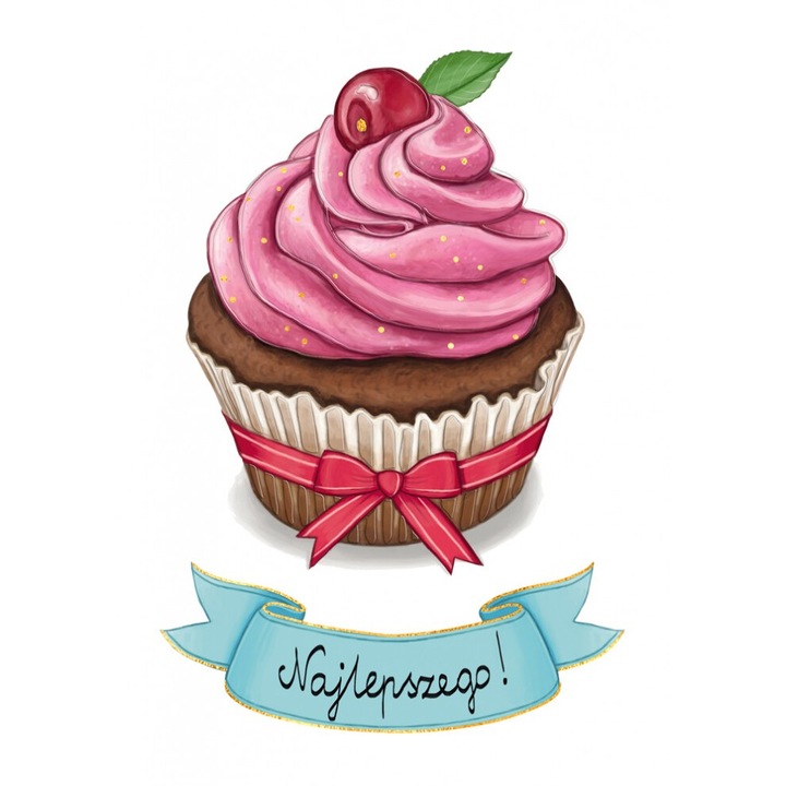 Felicitare A5, Henry Babeczka, zlocony i tloczony, 15x21cm, cu plic