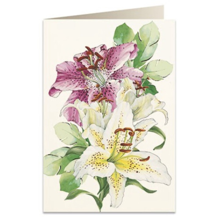 Felicitare Tassotti, model Lilie 2, 200g/m2, 125x180mm, cu plic