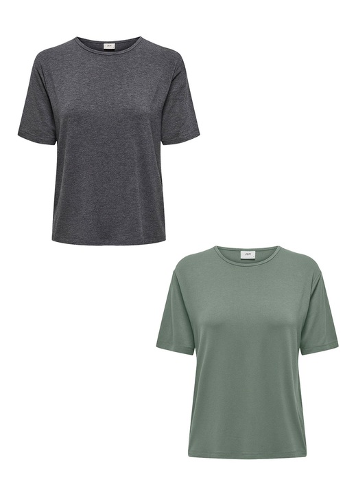 2 db JdY póló készlet, viszkóz, szürke/zöld, XS INTL