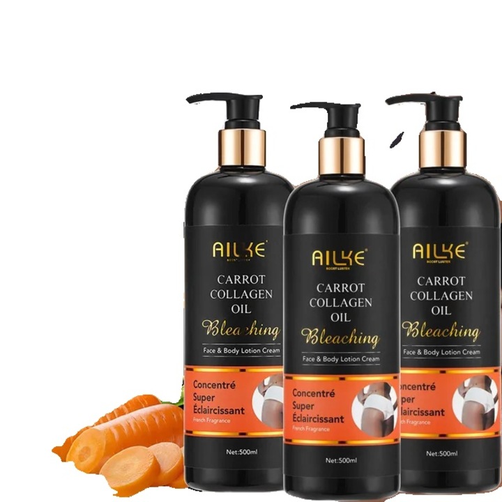 Set Ingrijire Piele cu Colagen, Ser Morcov, Corector Pete, Sapun Papaya, 500ML/100ML/100g/150g