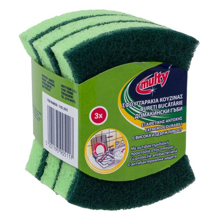 Burete de Vase Antibacterian - 3buc