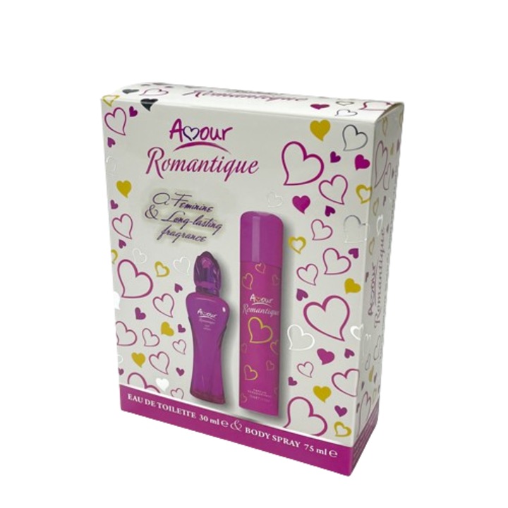 Női Amour Romantique szett dezodorral 75ml és edt 30ml