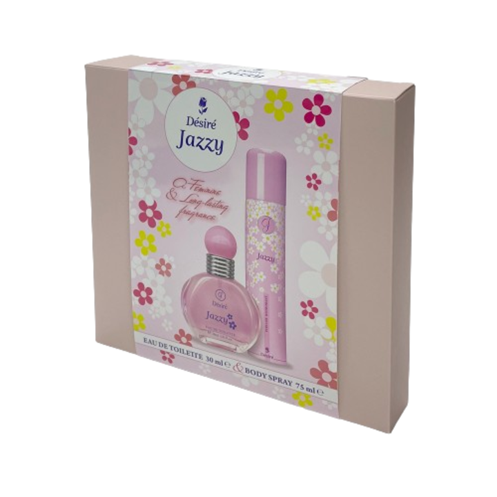 Női szett Desire Jazzy dezodor 75ml és edt parfüm 30ml