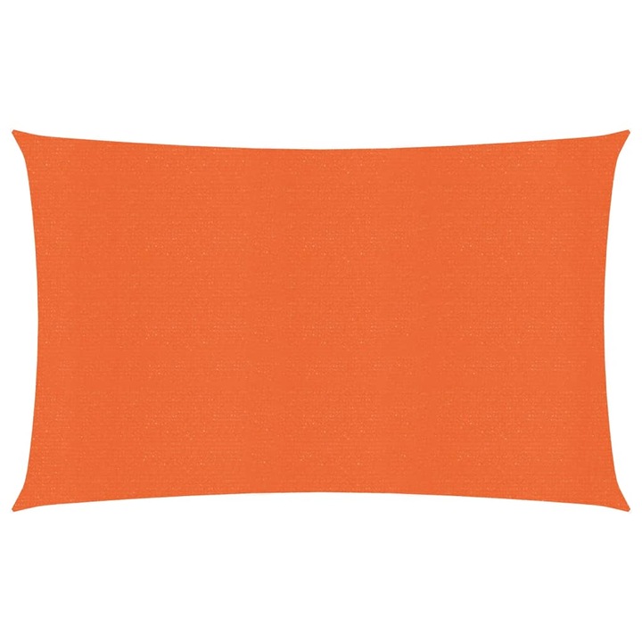 Panza parasolar vidaXL, portocaliu, dreptunghiular, 3x5 m, HDPE, 160 g/m², 2.4 kg