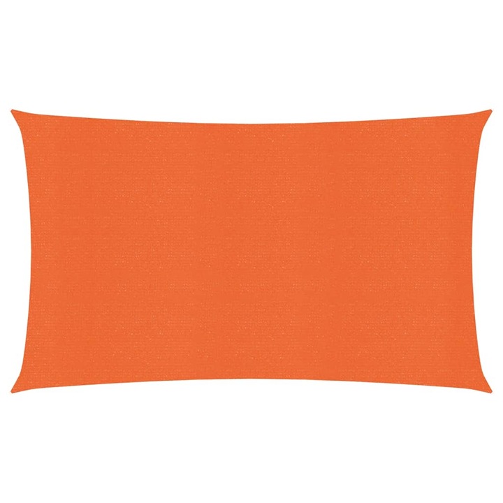 Panza parasolar vidaXL, portocaliu, dreptunghiular, 3x6 m, HDPE, 160 g/m², 2.88 kg