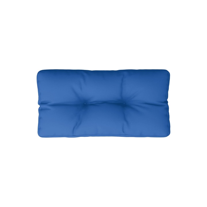 Perna de paleti vidaXL, albastru regal, 70x40x12 cm, material textil, 0.8 Kg