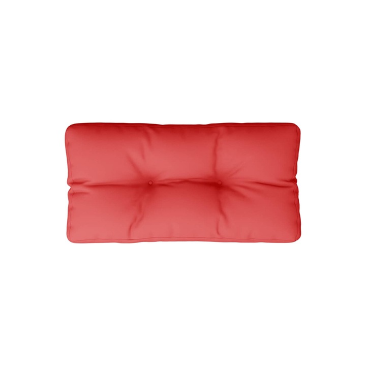 Perna de paleti vidaXL, rosu, 70x40x12 cm, material textil, 0.8 Kg