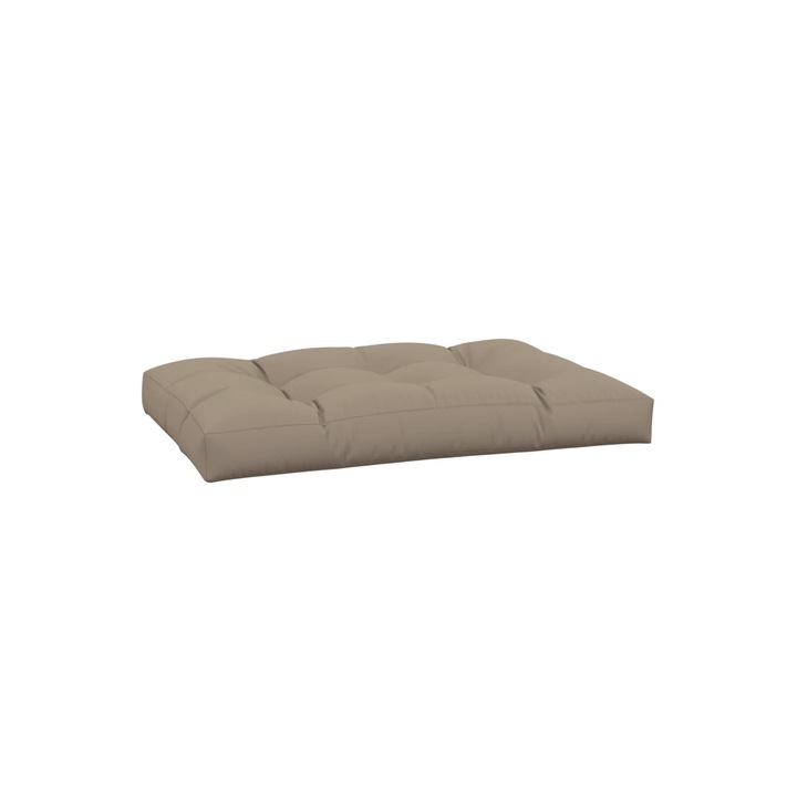 Perna pentru paleti vidaXL, gri taupe, 120x80x12 cm, textil, 3.95 Kg