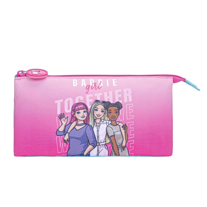 Несесер Barbie We shine together, 23 x 11 x 3 cm, Розов