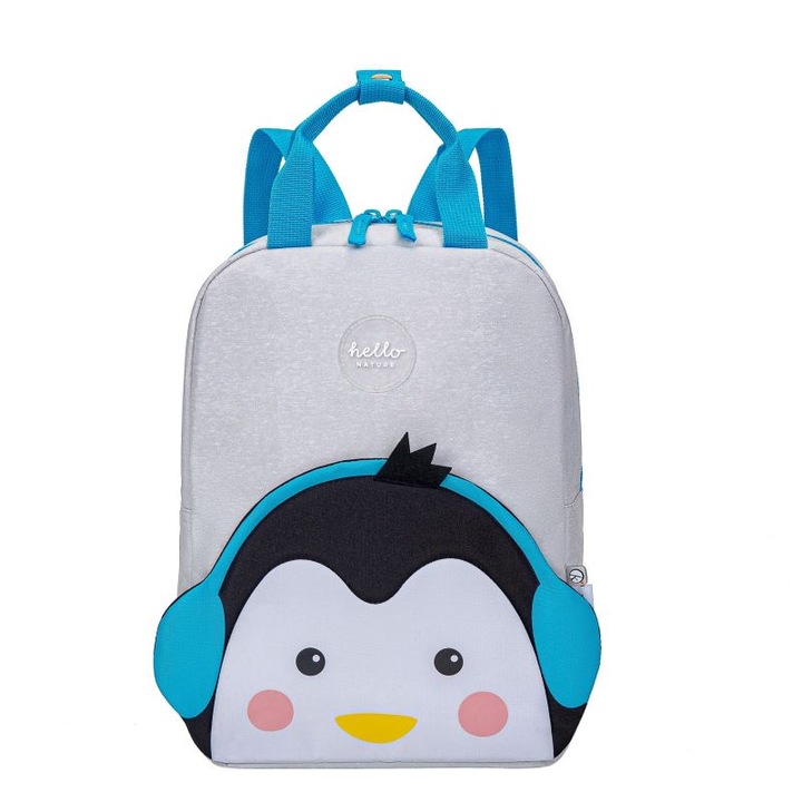 Раница за детска градина Hello Nature Mateu, 23.5 x 32 x 10.5 cm, Многоцветен