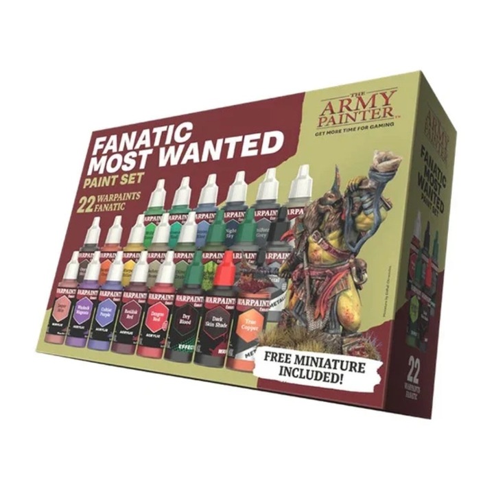 Разширение Army Painter, Warpaints Fanatic, Most Wanted, Gale Force Nine, Многоцветен