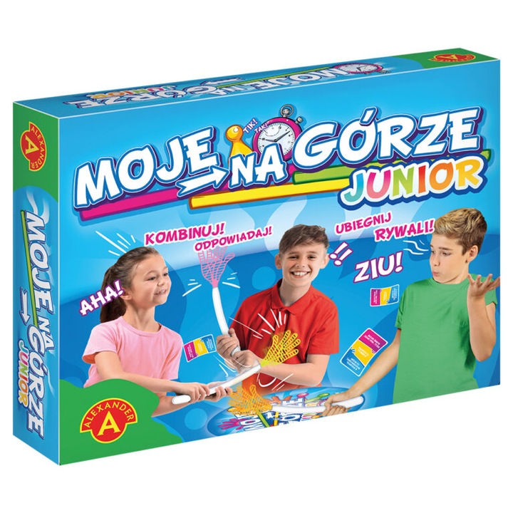 Joc de societate Alexander Moje na gorze Junior, set cu piese, pentru copii, multicolor