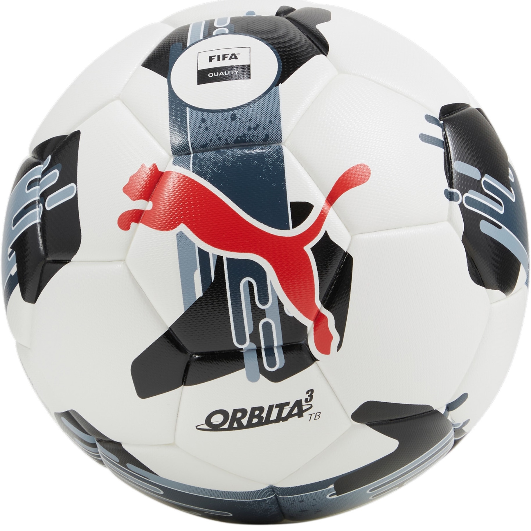 Minge fotbal Puma Orbita 3 TB (FIFA Quality), marime 5, alb/negru/gri