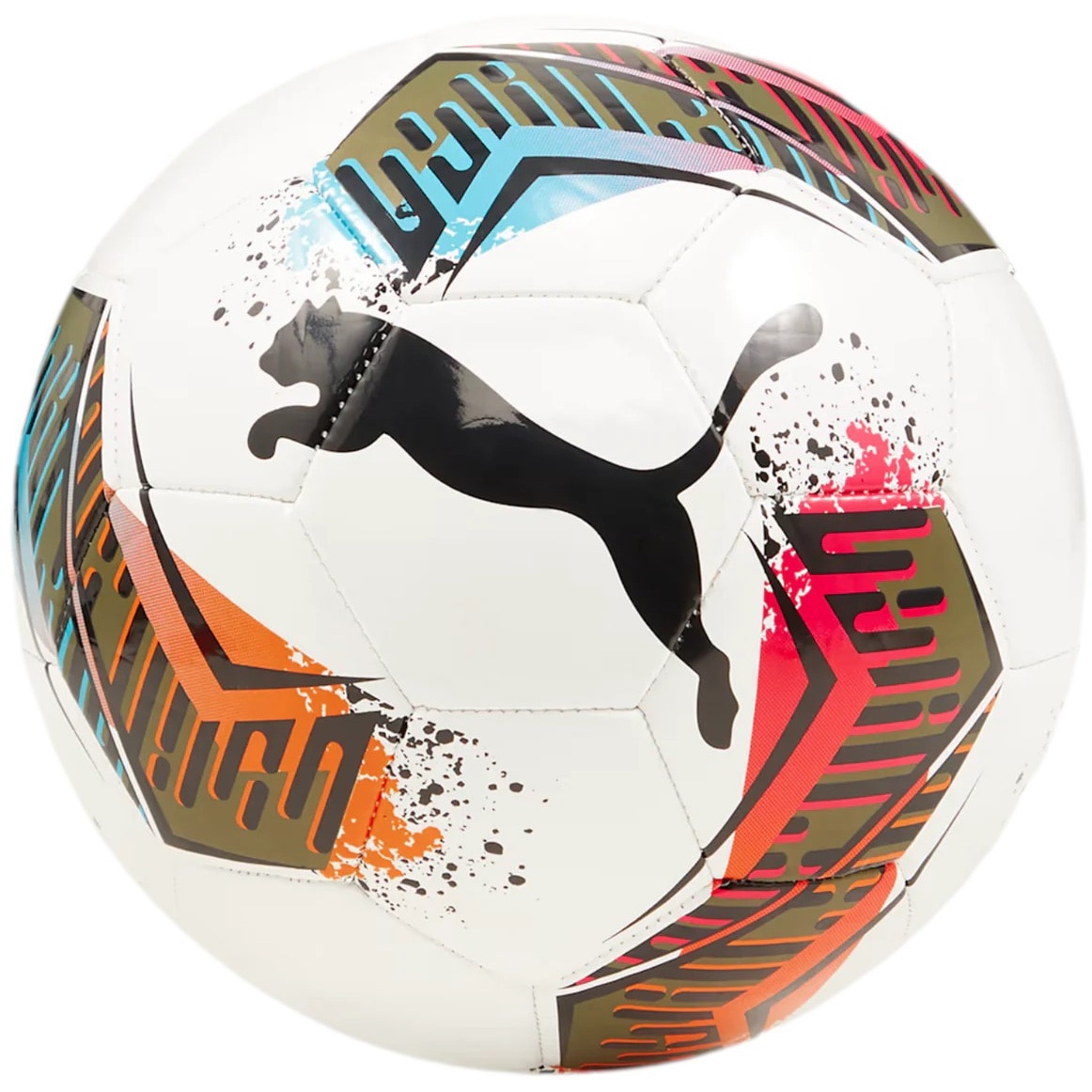 Mige fotbal sala Puma Futsal 3 MS, marime 4, alb/portocaliu/negru