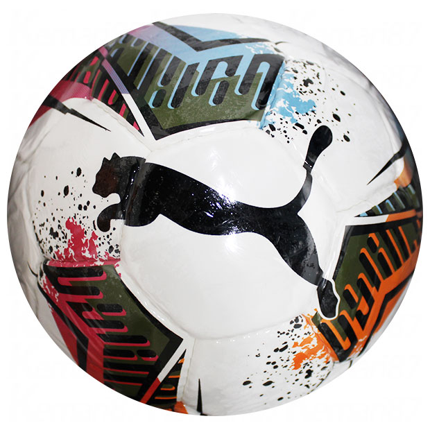 Mige fotbal sala Puma Futsal 2 HS, marime 4, alb/portocaliu/negru