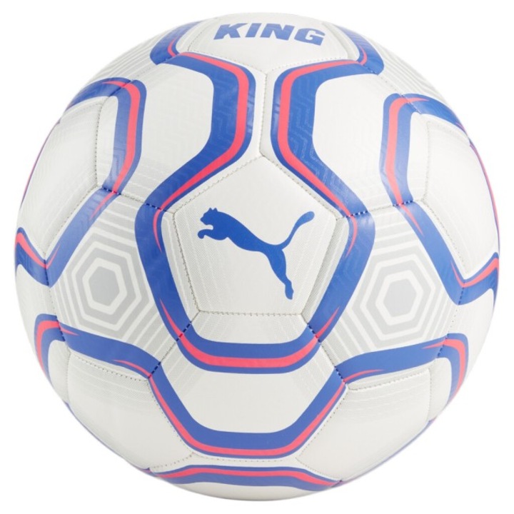 Minge fotbal Puma King, marime 5, alb/albastru