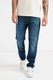 Jack & Jones, Blugi relaxed fit cu talie medie, Albastru inchis, W30-L32