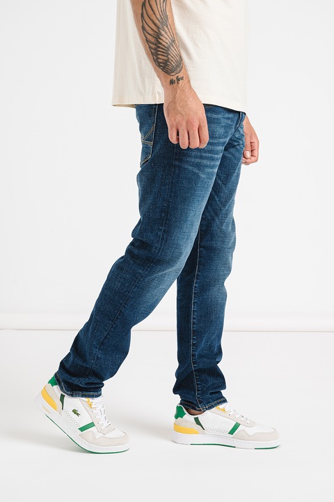 Jack & Jones, Blugi relaxed fit cu talie medie, Albastru inchis, W30-L32