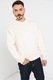 Jack & Jones, Памучен пуловер с паднали ръкави, Светло бежово