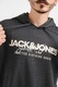 Jack & Jones, Set de hanorace cu imprimeu logo - 2 piese, Gri inchis melange, Bleumarin, 6XL