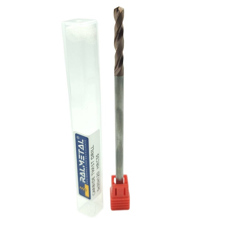 Burghiu de carbura VHM 5 x 30 x 120 mm TiSiN 55 HRC