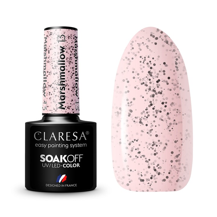 Oja hibrida Claresa Marshmallow 13, cu particule negre, 5g