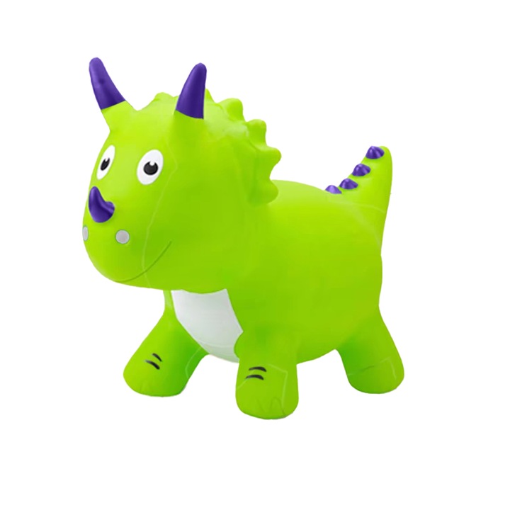 Jucarie de sarit gonflabila, varsta 3 ani+, D12218-04, verde, 43 x 27 x 66 cm