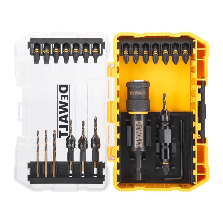 Set 33 accesorii insurubare PH2/PZ2/T/ burghiu metal 6-12 mm Dewalt