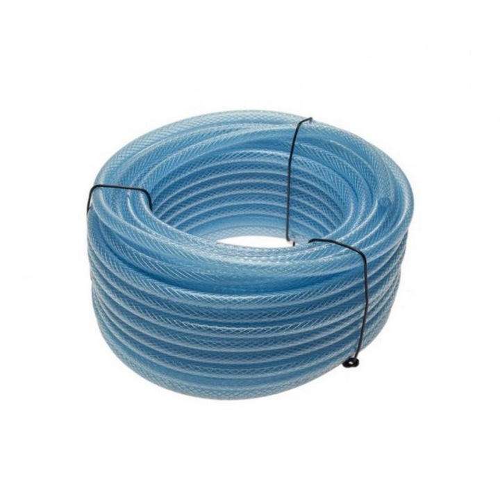 Benzin/olaj tömlő 8mm textil védelemmel - 1 méter