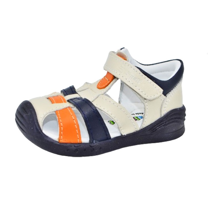 Ортопедични кожени сандали за момче Small Foot PBSF-04, Multicolor 109473